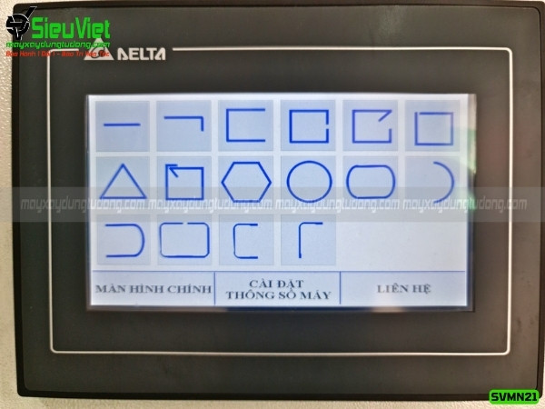 Màn hình điều khiển trên máy bẻ uốn đai SVMN21