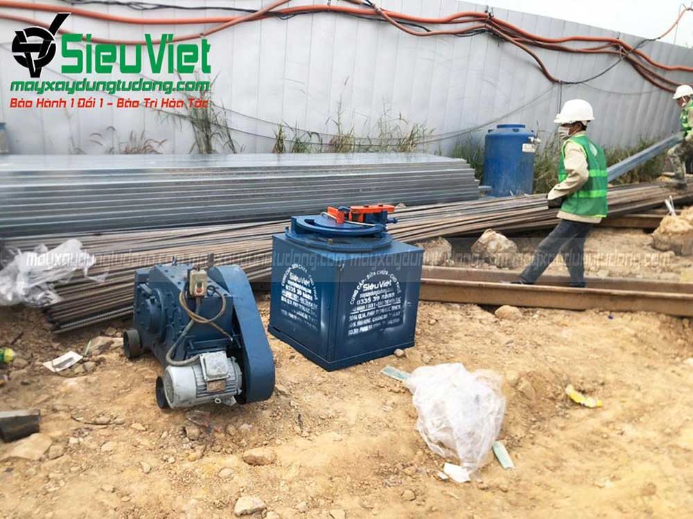 Hoạt động cung cấp máy gia công sắt của Siêu Việt tại dự án 