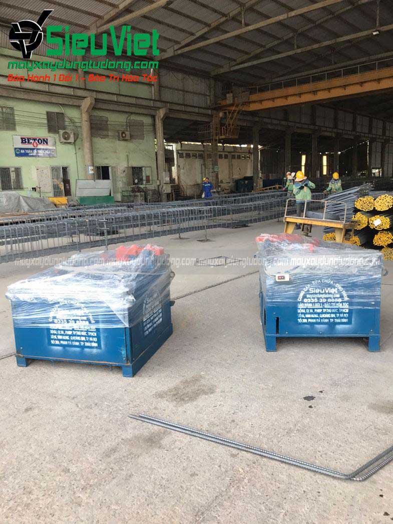 Máy uốn thép công suất lớn Siêu Việt cung cấp tại Nhà Máy